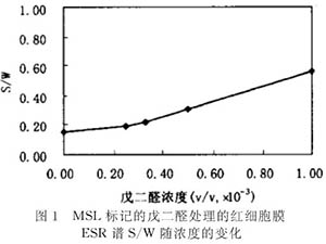 膜蛋白交联对红细胞膜变形性及流动性的影响